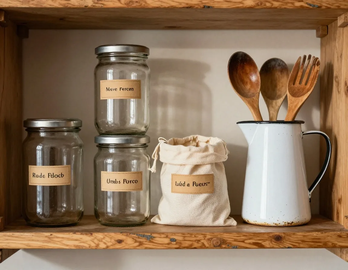 A steel container of cooked pasta on a worktop beside a tea towel and wooden spoon